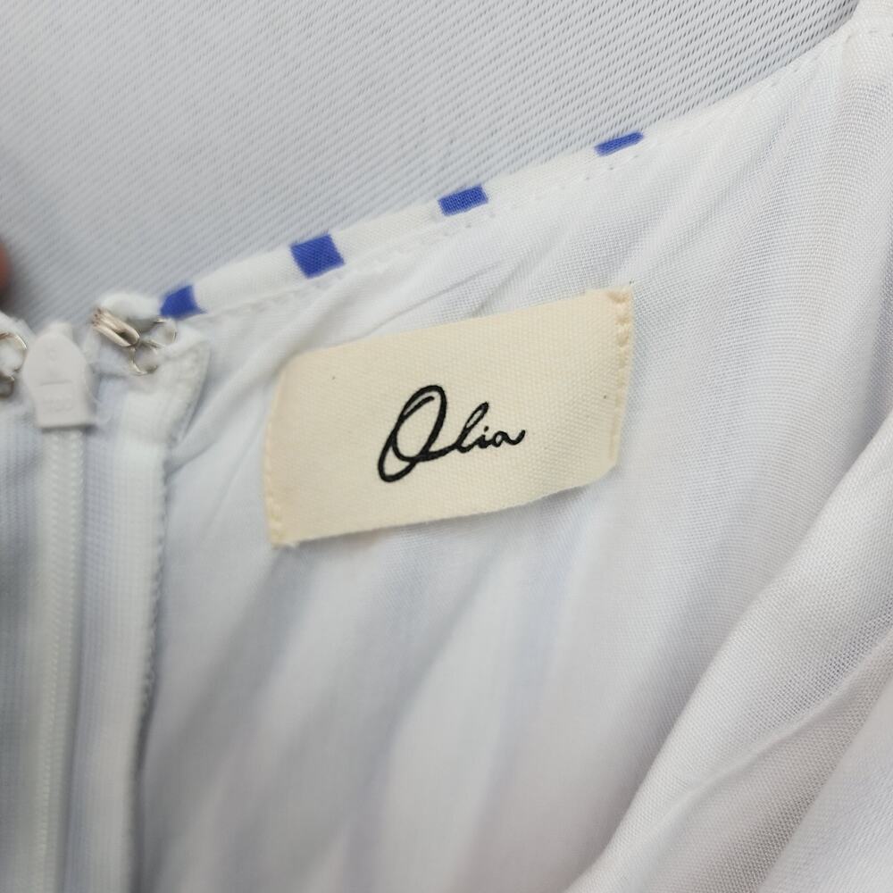 NWT Olia Wrap Sundress JR Medium Blue White Stripe Dress Pockets Built-In Shorts - Picture 16 of 16